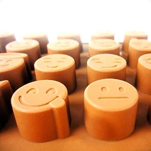 Emoji Shape Silicon Chocolate Mould-28 Cavity - thebakingtools.com