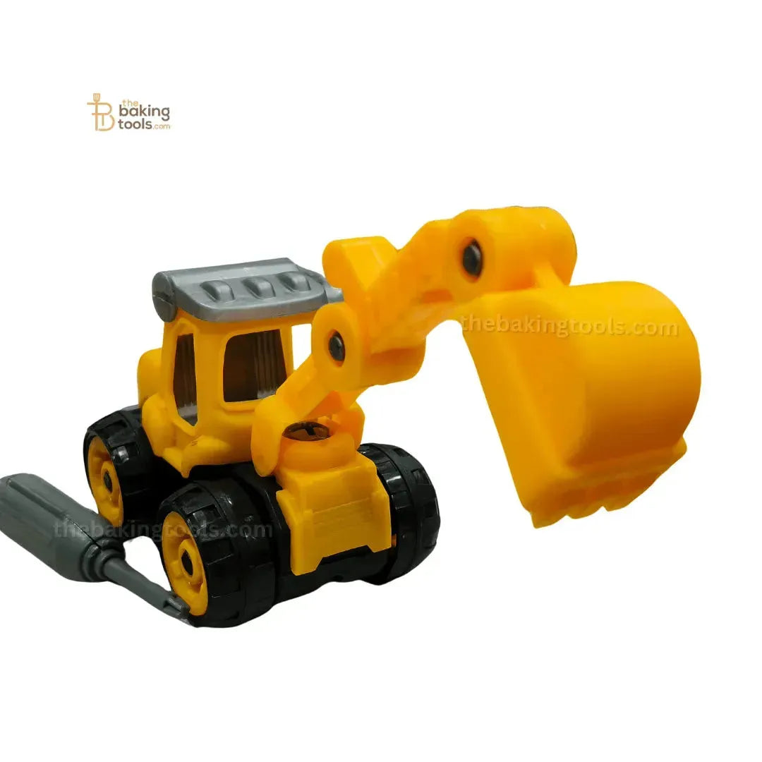 Excavator Vehicle Construction Toy Cake Topper - 004 - thebakingtools.com