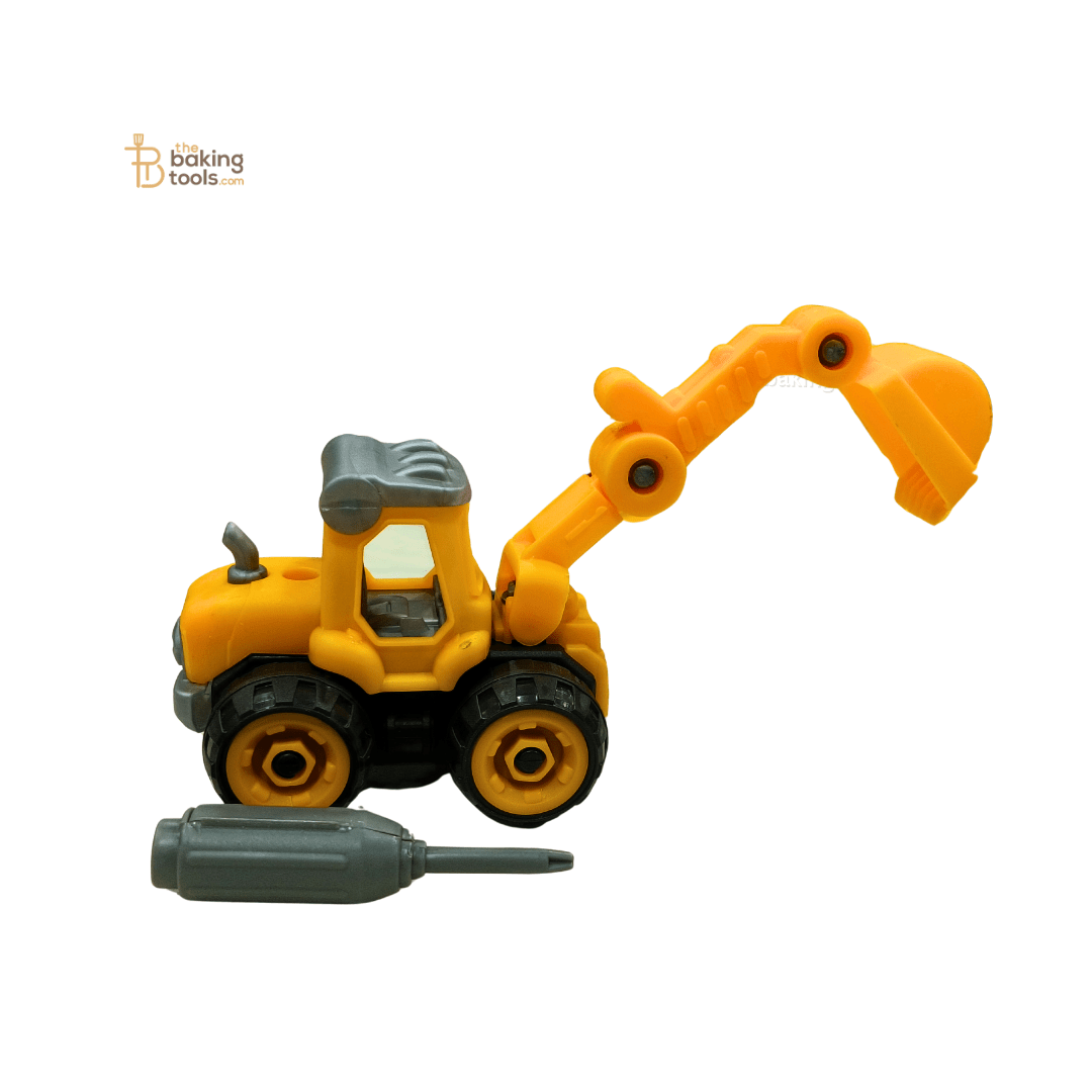 Excavator Vehicle Construction Toy Cake Topper - 004 - thebakingtools.com