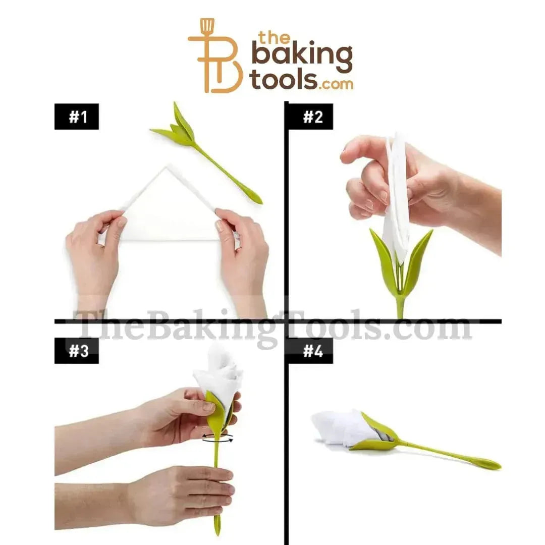 Flower Napkin Holder - Pack of 4 - thebakingtools.com