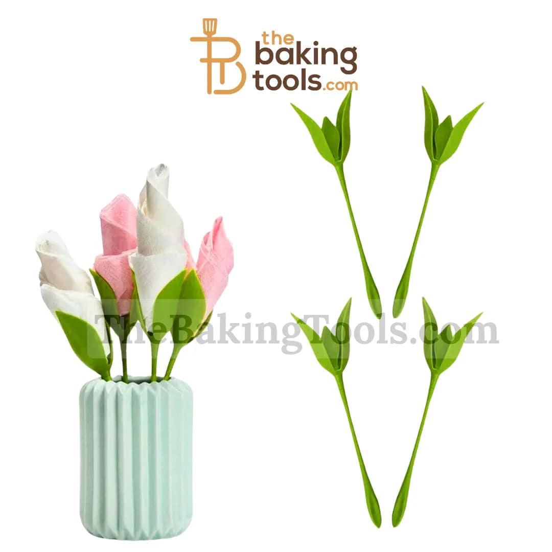 Flower Napkin Holder - Pack of 4 - thebakingtools.com