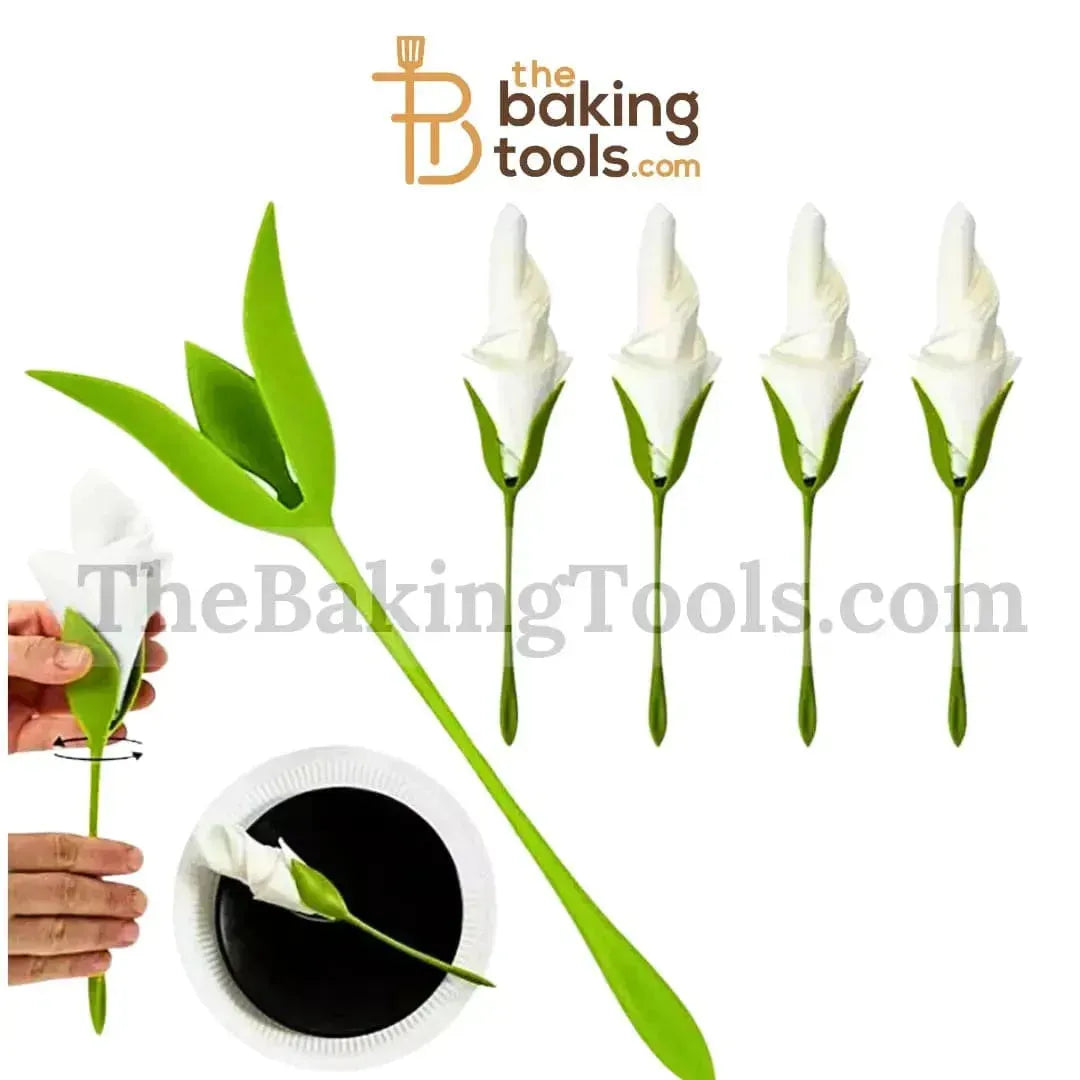 Flower Napkin Holder - Pack of 4 - thebakingtools.com