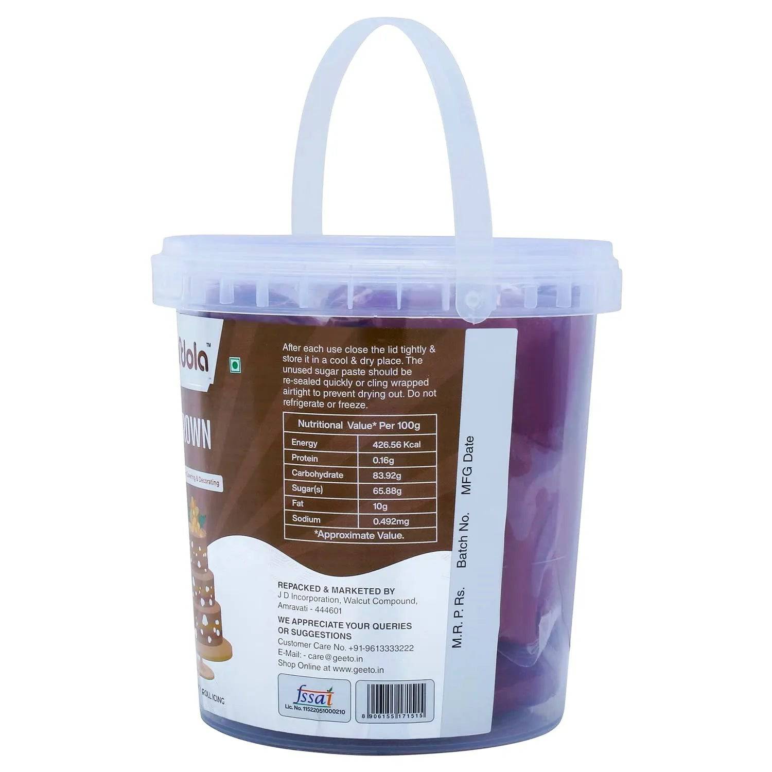 Fondola Brown Sugar Paste Fondant 1kg - thebakingtools.com