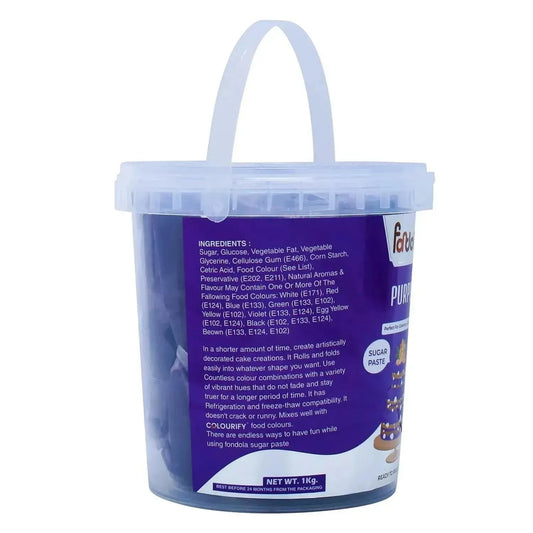 Fondola Purple Sugar Paste Fondant 1kg - thebakingtools.com