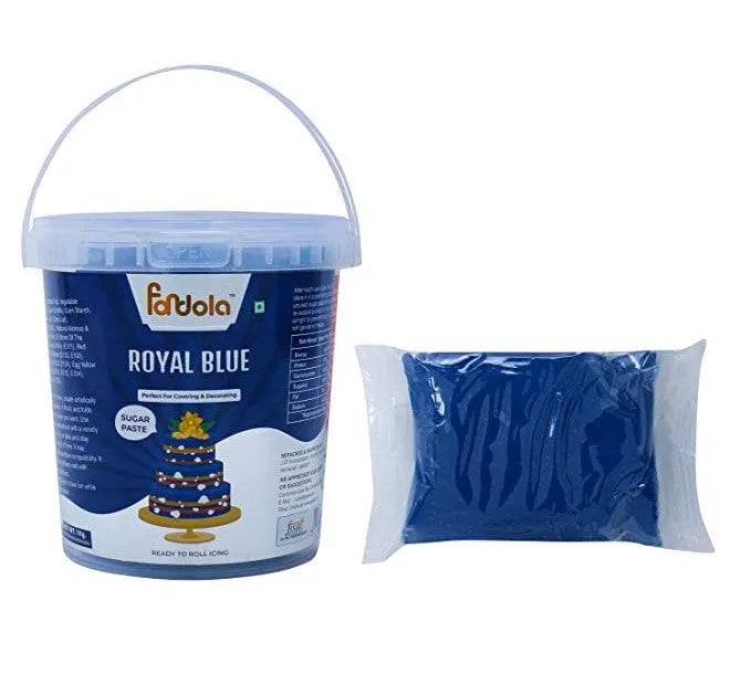 Fondola Royal Blue Sugar Paste Fondant 1kg - thebakingtools.com