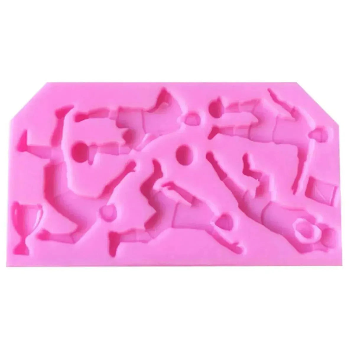 FootBall Shapes 2 - Silicone Fondant Gum Paste Mould - thebakingtools.com