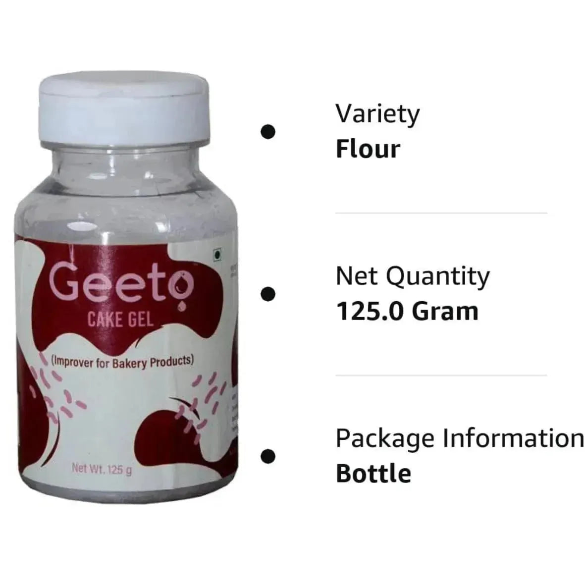 Geeto Cake Gel Sponge Baking Improver, Emulsifier and Stabilizer, 125gms - thebakingtools.com