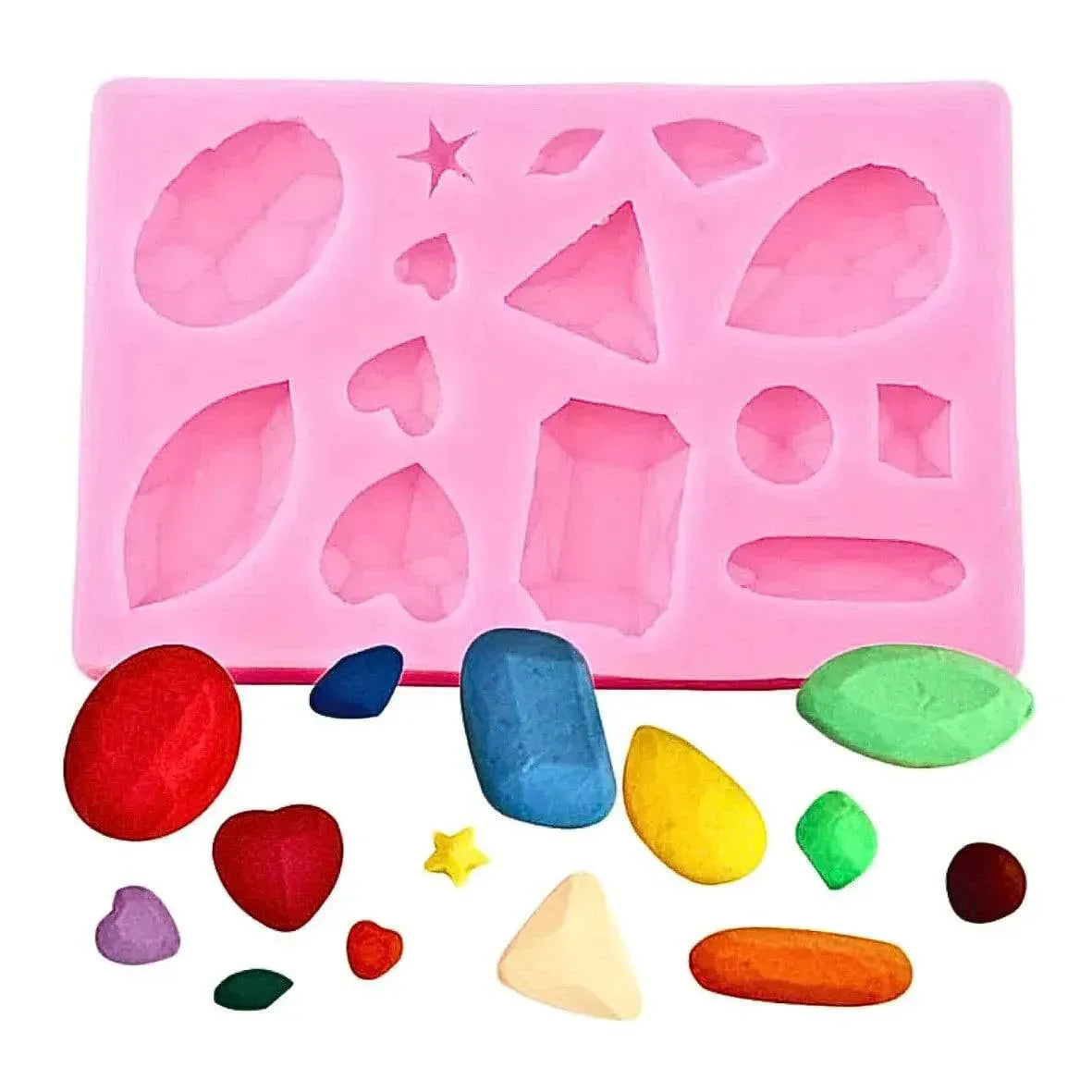 Gems - Silicone Fondant Gum Paste Mould - thebakingtools.com