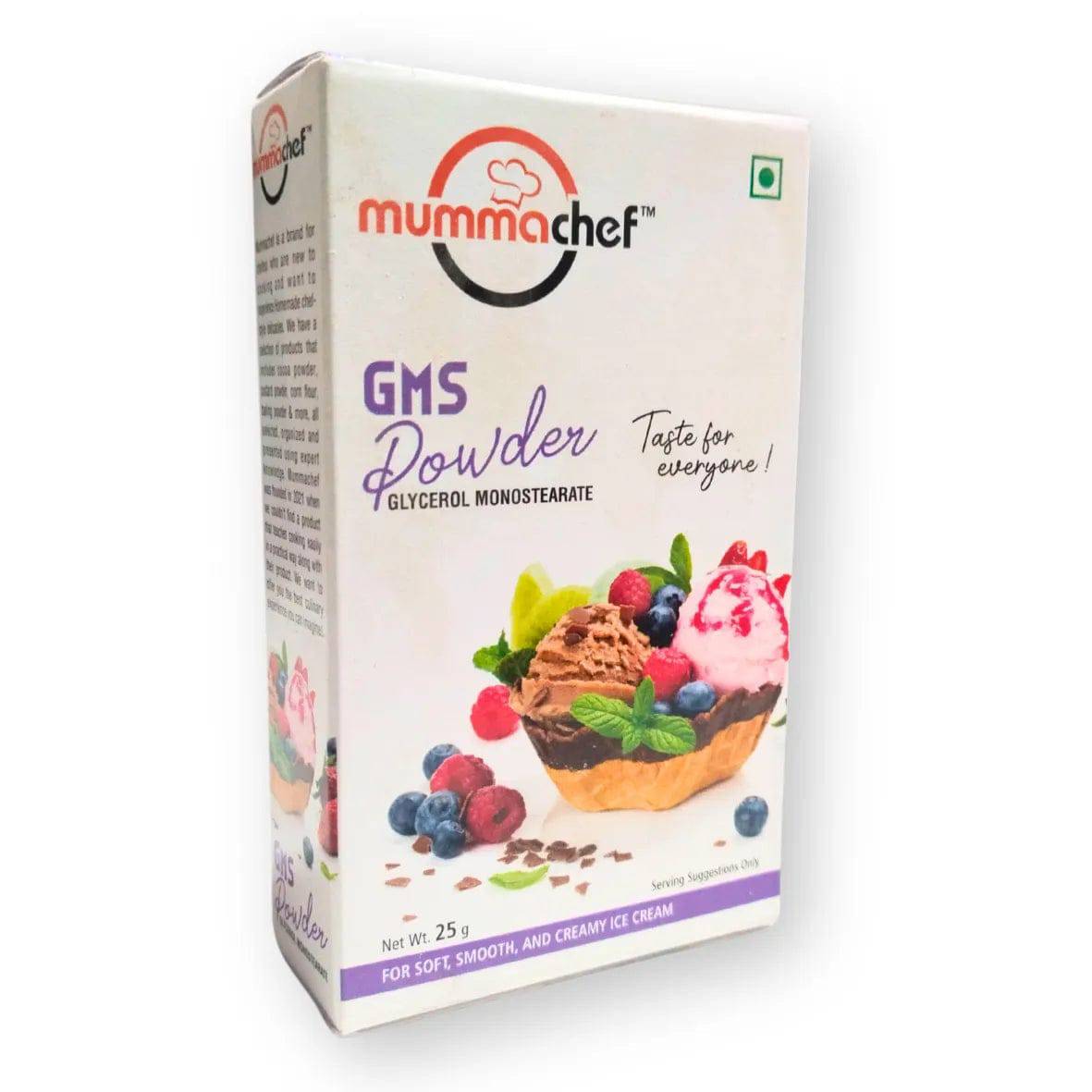 GMS Powder Glycerol Monostearate Powder (25gm) | Mummachef GMS Powder - thebakingtools.com