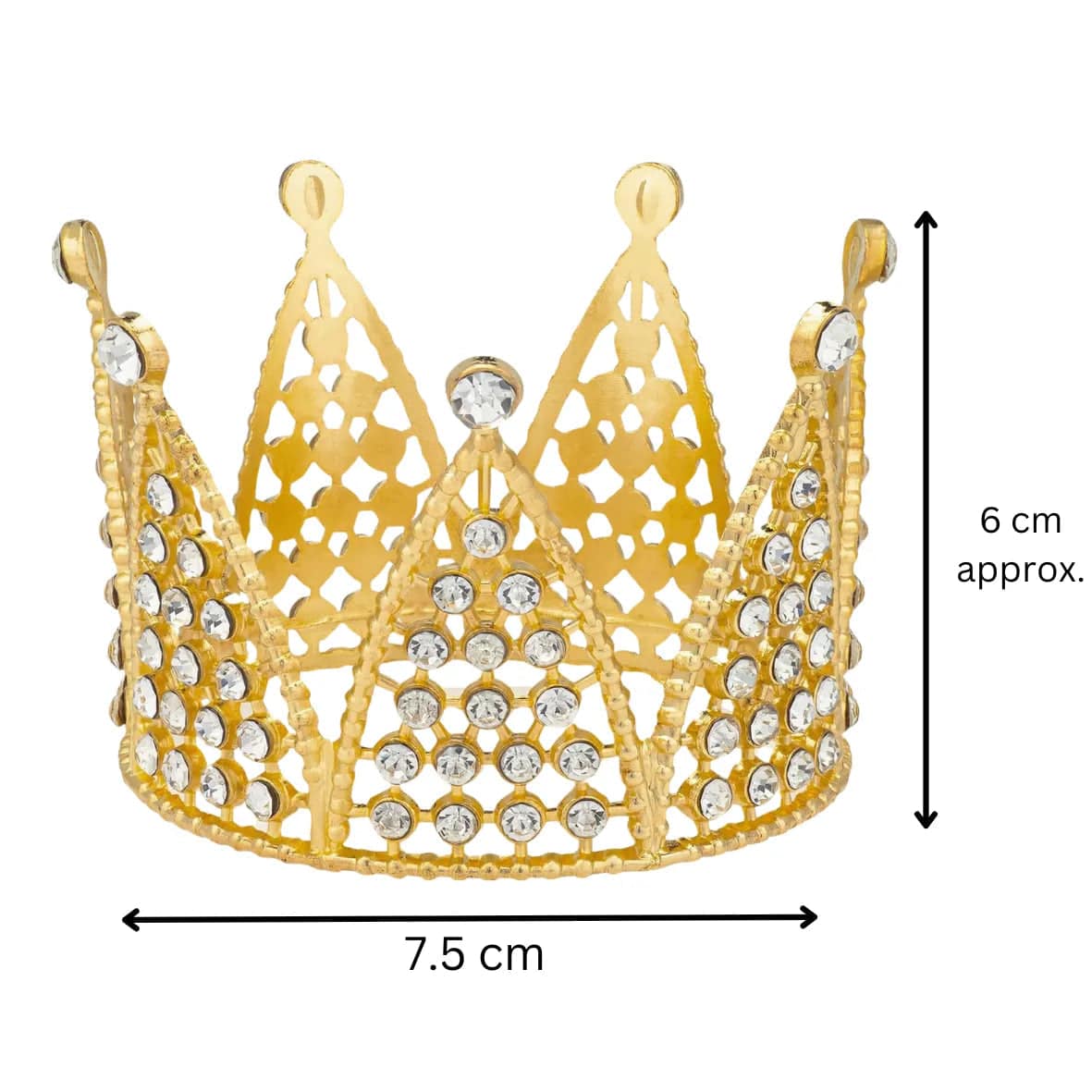 Golden Crown Cake Topper - thebakingtools.com