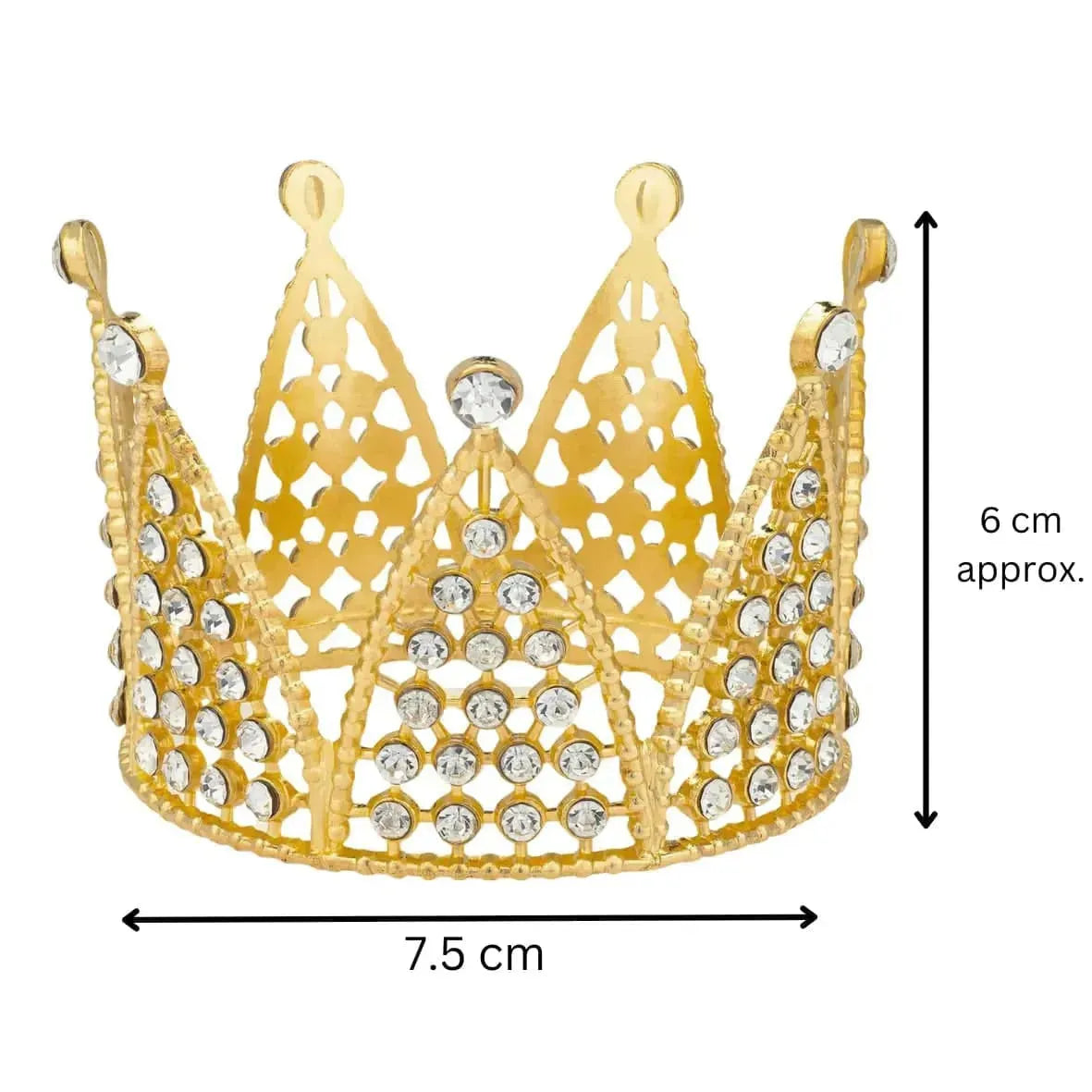 Golden Crown Cake Topper - thebakingtools.com