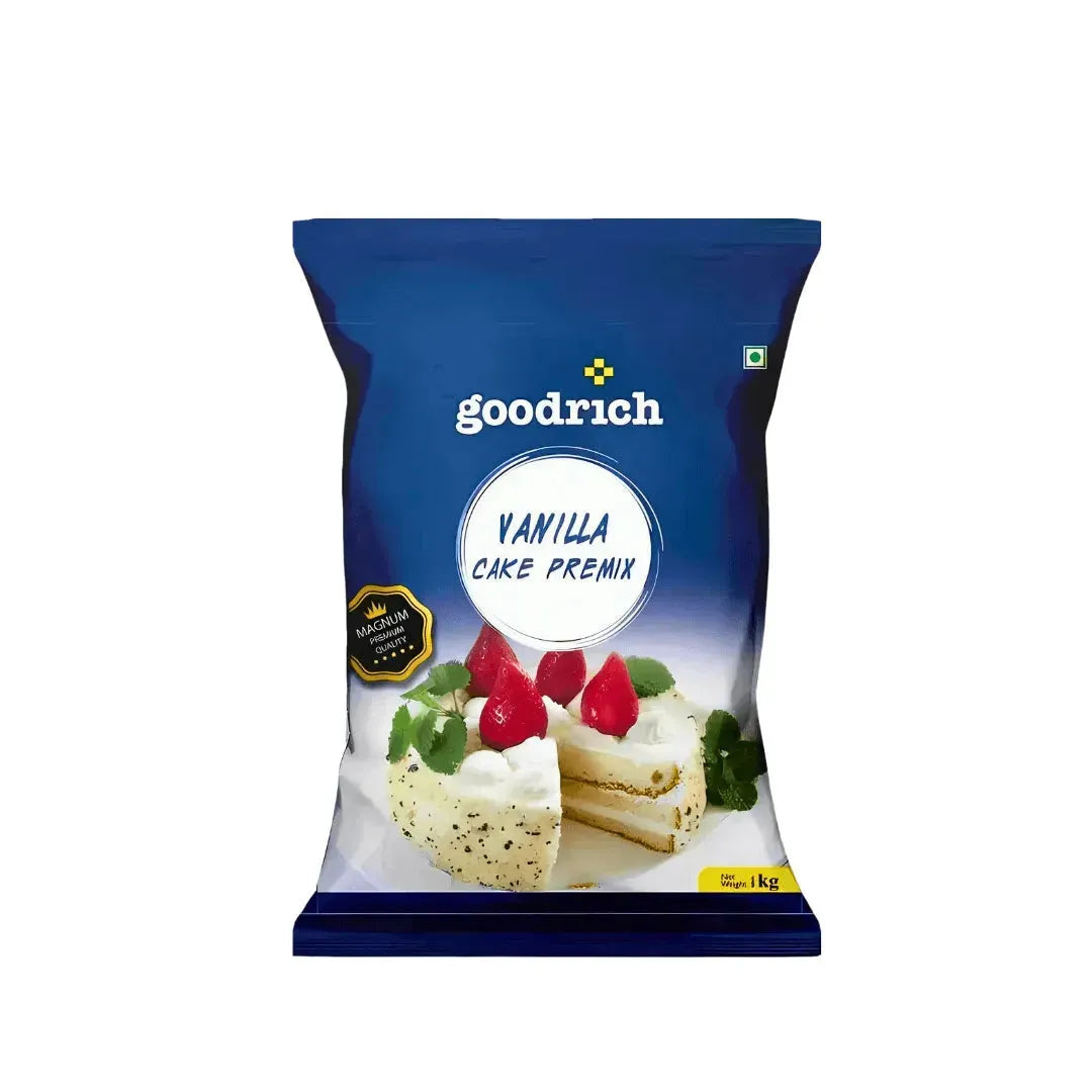 Goodrich Super Vanilla Cake Premix Magnum 1 kg (Eggless) (No COD) - thebakingtools.com