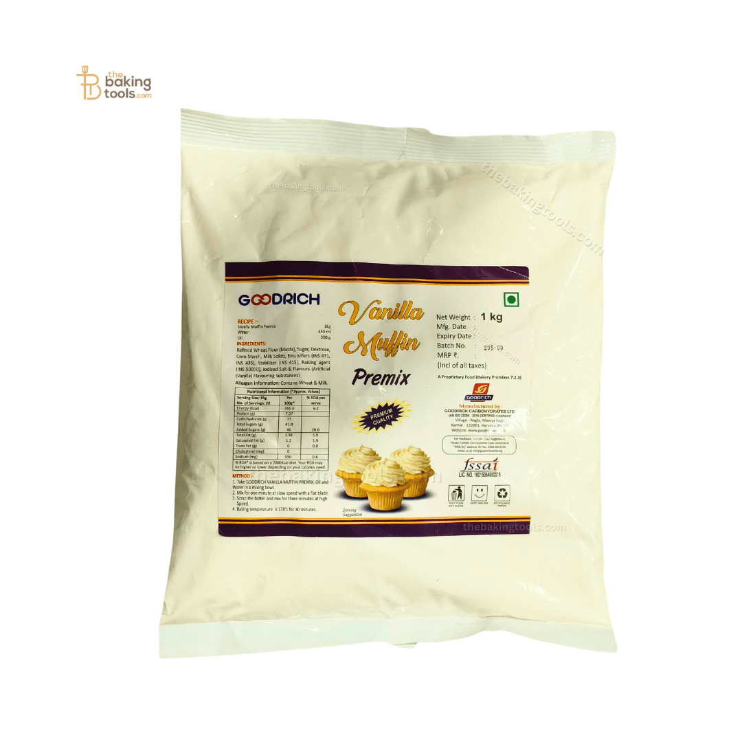 Goodrich Vanilla Muffin Premix 1 Kg - thebakingtools.com