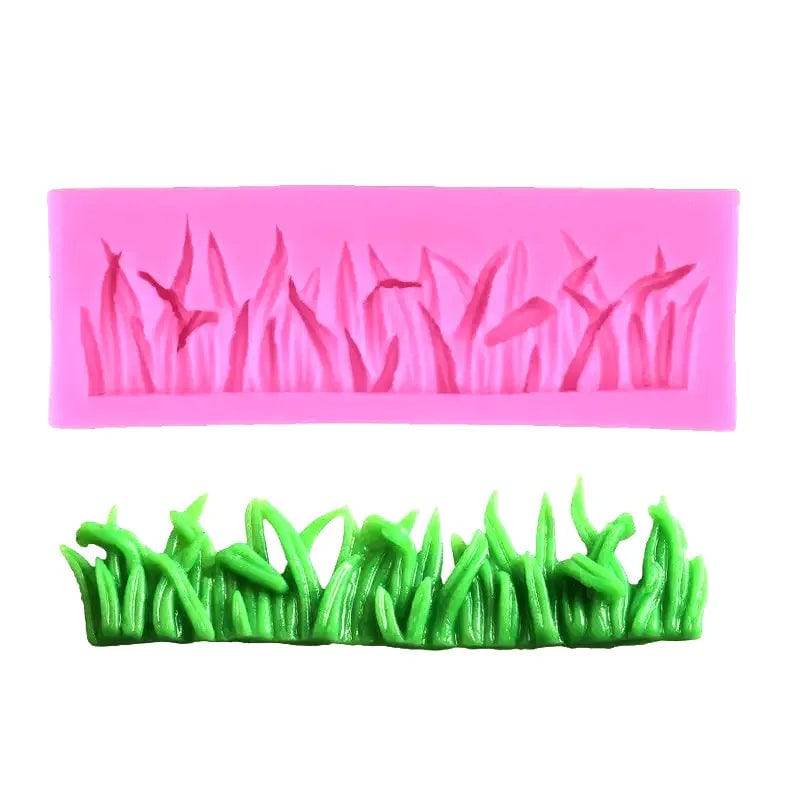 Grass Shape - Silicone Fondant Gum Paste Mould - thebakingtools.com