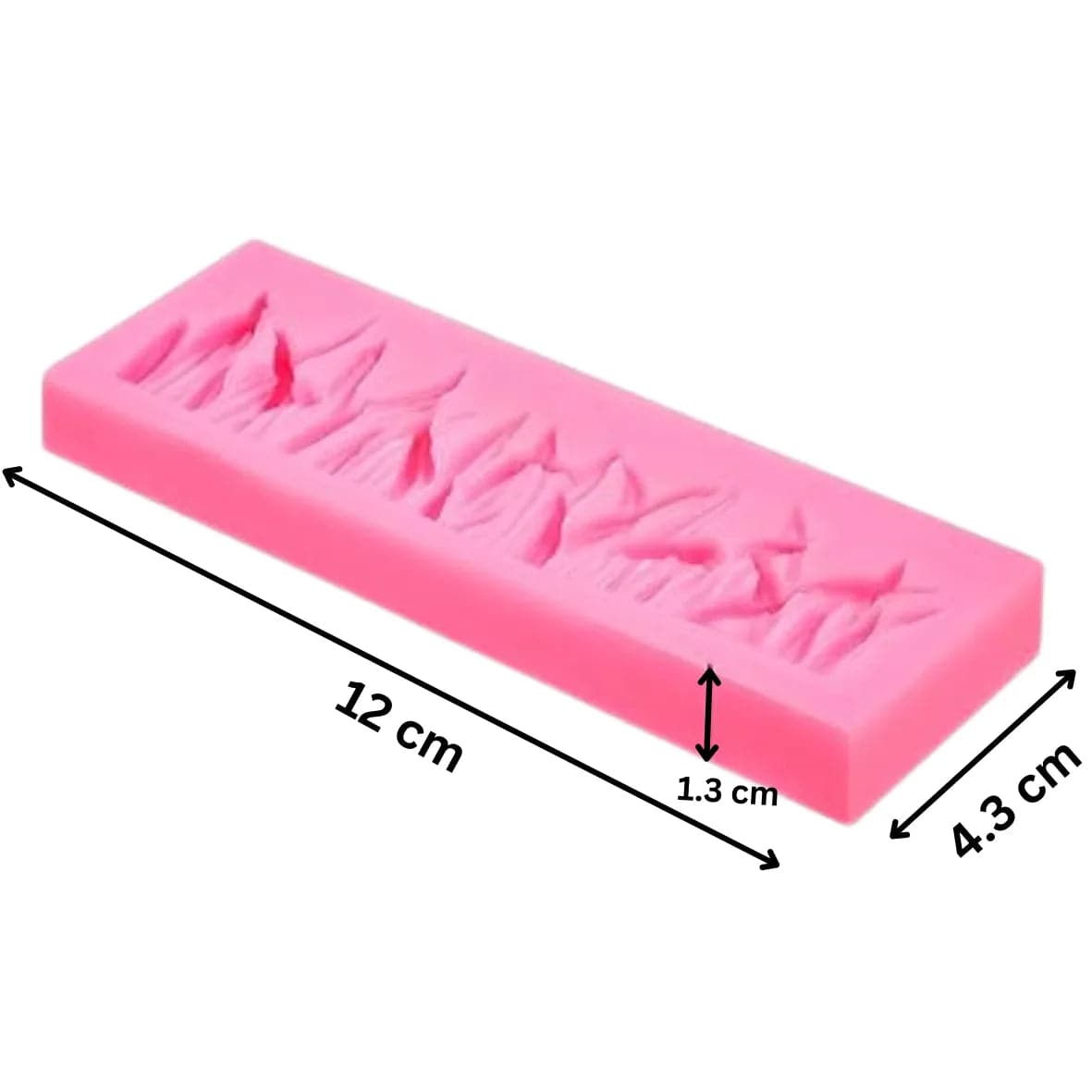 Grass Shape - Silicone Fondant Gum Paste Mould - thebakingtools.com