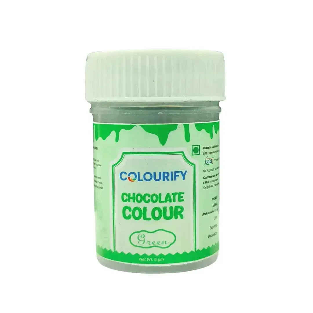 Green Chocolate Colour - 5 Grams | Colourify Powder Chocolate Colour - thebakingtools.com