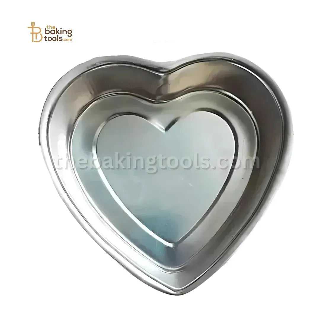 Heart Shaped Aluminum Cake Mould - For 500 Gram Cake (No Damage Claims) - thebakingtools.com