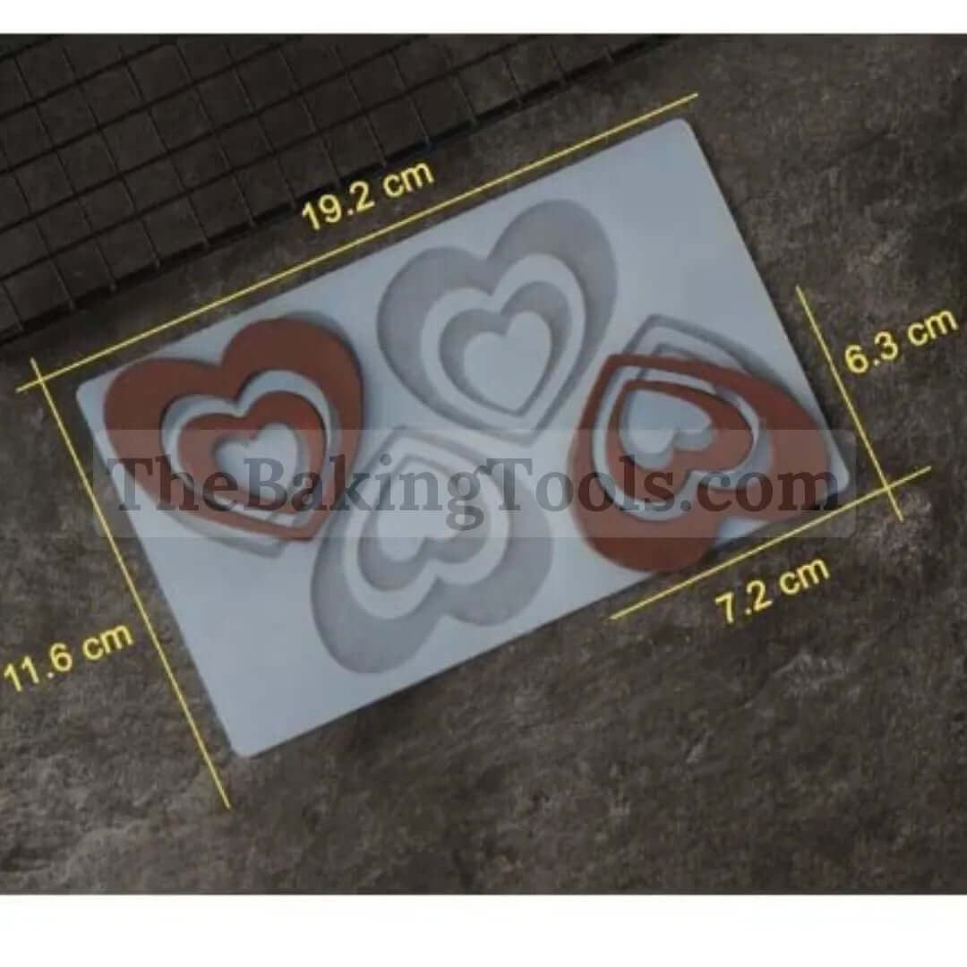 Heart Shaped - Silicone Garnishing Mat - thebakingtools.com