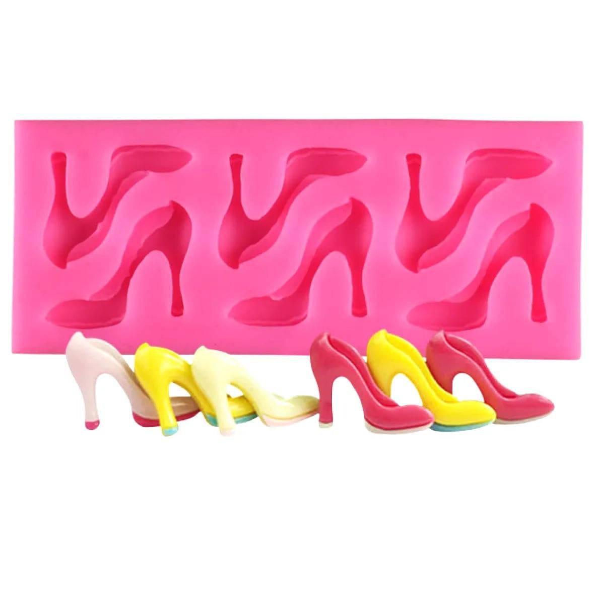 Heels Sandel Shape Silicone Fondant Gum Paste Mould - thebakingtools.com