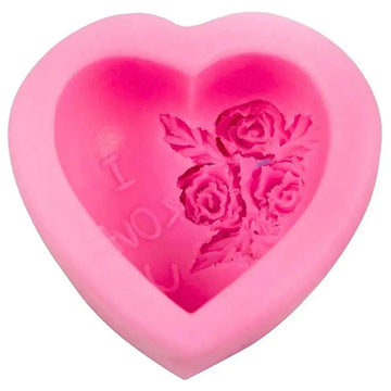 Valentine's Moulds - Couple, Heart, Rose Silicon Mold