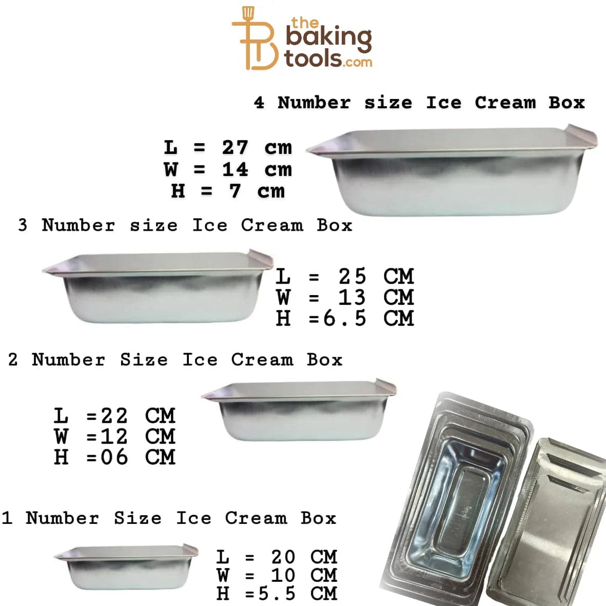 Ice Cream Mould - Set of 4 Pcs - thebakingtools.com