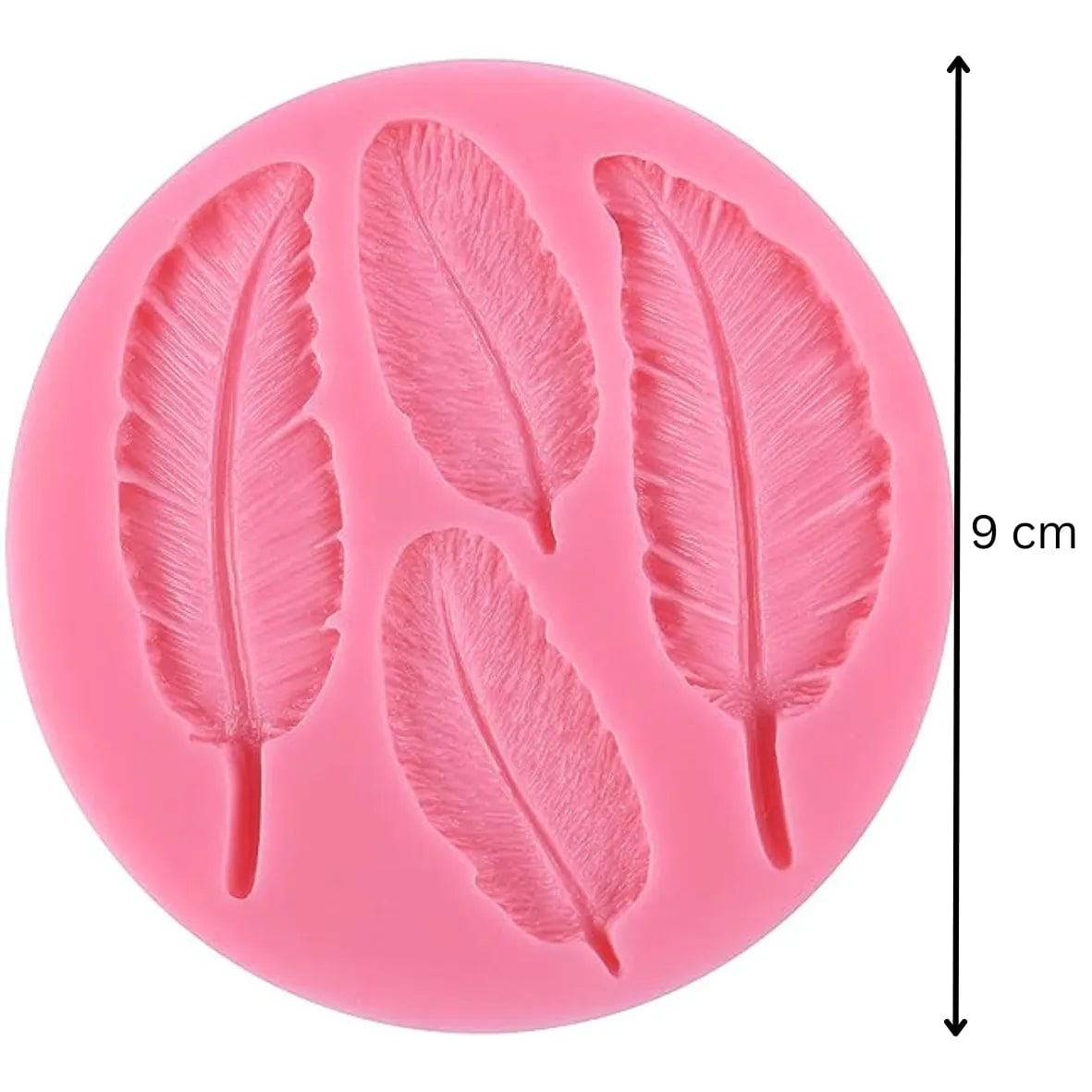 Leaf Shape Feather Mould Silicone Fondant Gum Paste Mould - thebakingtools.com