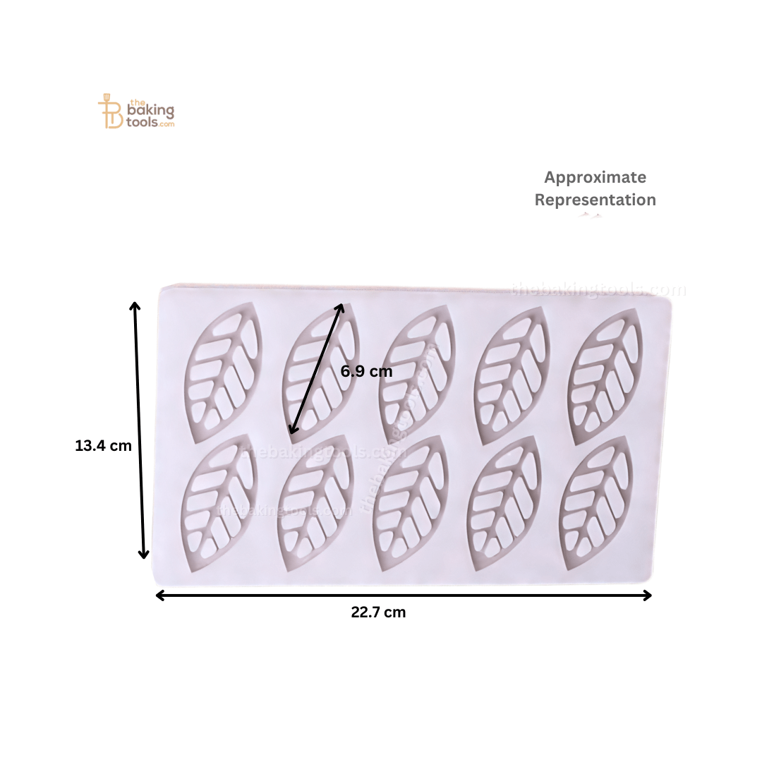 Leaf Shaped - Silicone Garnishing Mat - thebakingtools.com