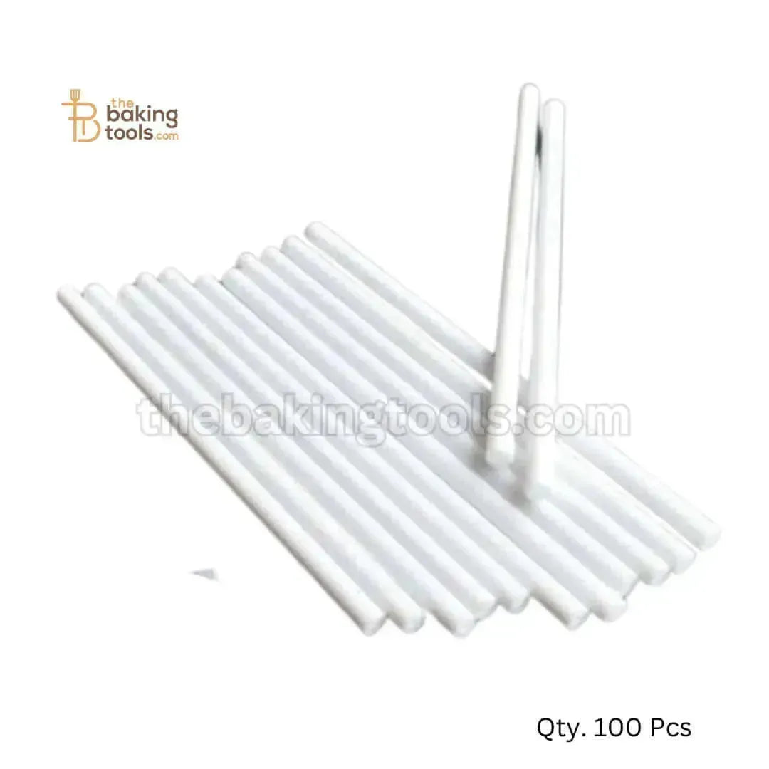 Lollipop Sticks Cakepop Cake Sticks Plastic Hollow Straws - 4.5 Inches (Pack of 100) - thebakingtools.com