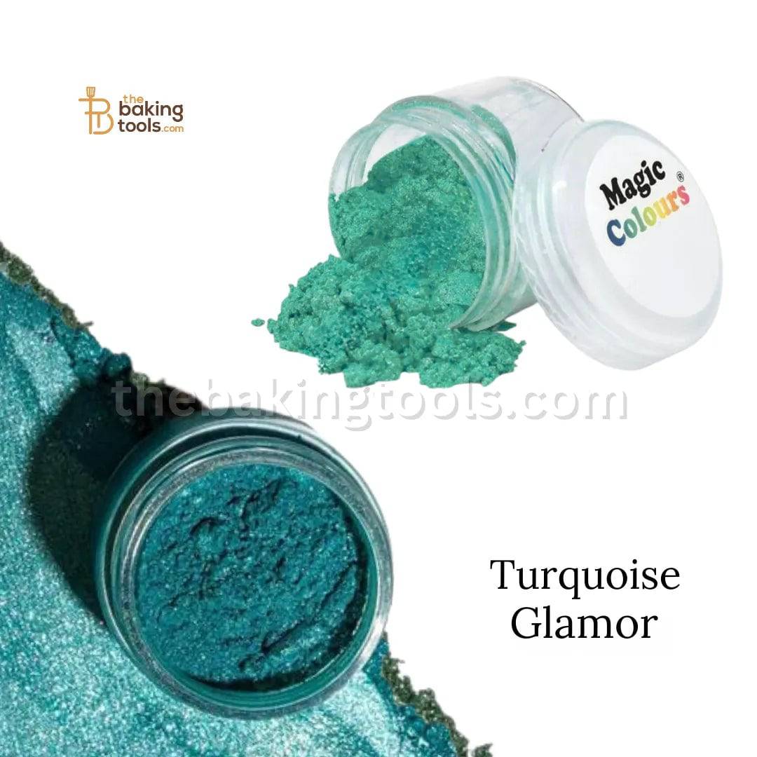 Magic Colours Edible Luster Dust - Turquoise Glamor - thebakingtools.com