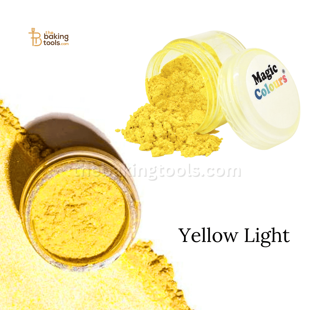 Magic Colours Edible Luster Dust - Yellow Light - thebakingtools.com