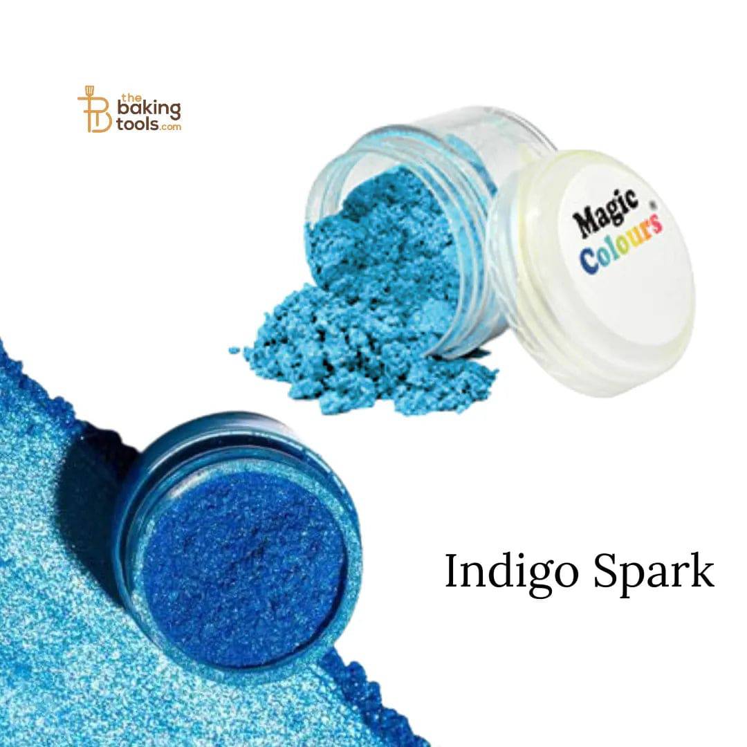 Magic Colours Edible Lustre - Indigo Spark 10 ml - thebakingtools.com