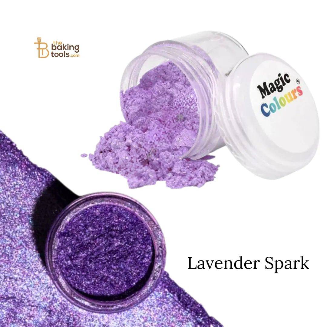 Magic Colours Edible Lustre - Lavender Spark 10 ml - thebakingtools.com