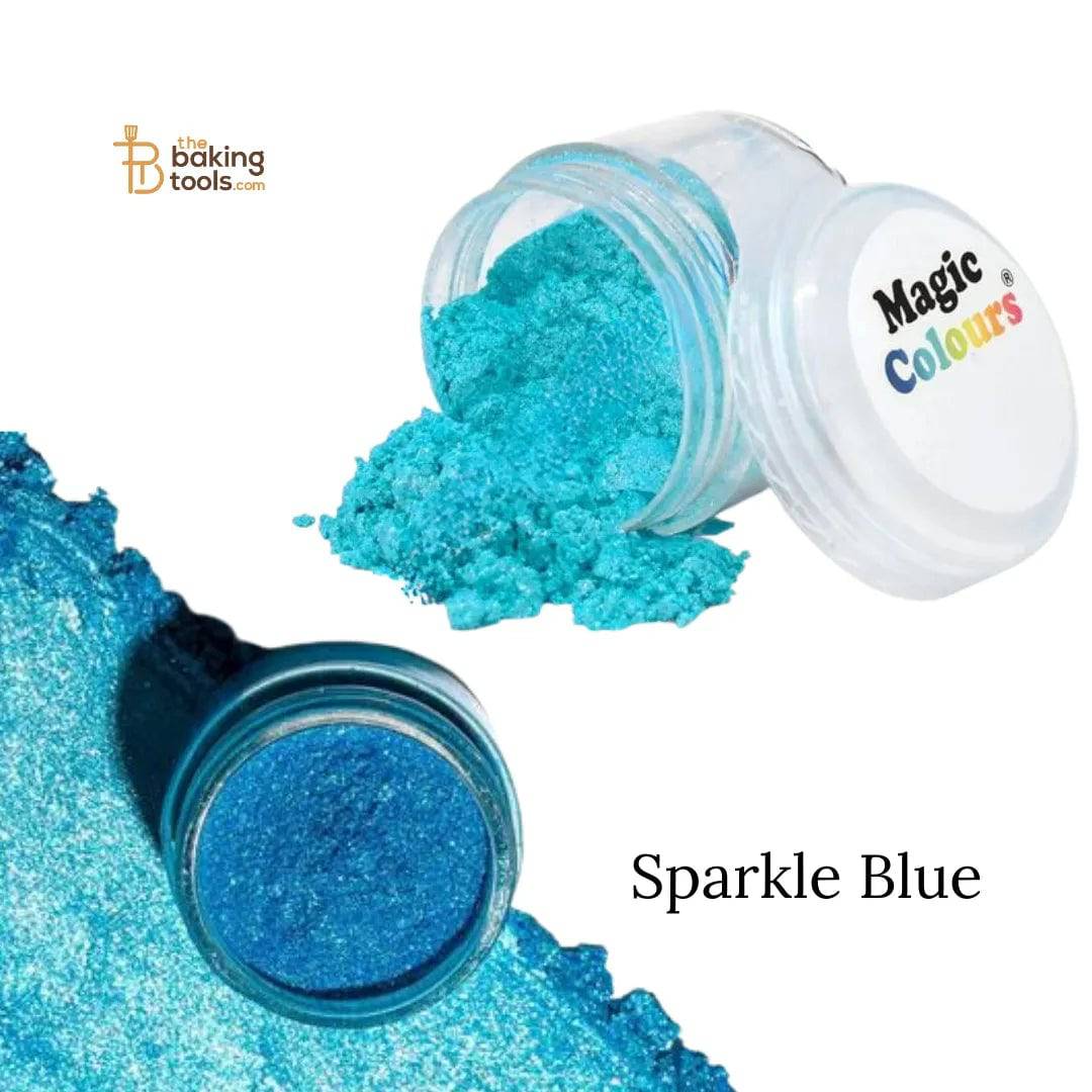 Magic Colours Edible Lustre - Sparkle Blue 10 ml - thebakingtools.com