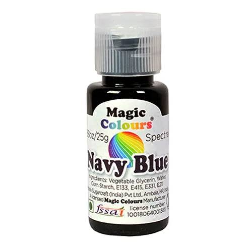 Magic Colours Spectral Mini Edible Gel Colors Navy Blue - thebakingtools.com