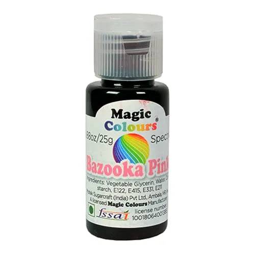 Magic Colours Spectral Mini Edible Gel Colours Bazooka Pink - thebakingtools.com