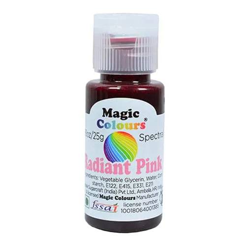 Magic Colours Spectral Mini Edible Gel Colours Radiant Pink - thebakingtools.com