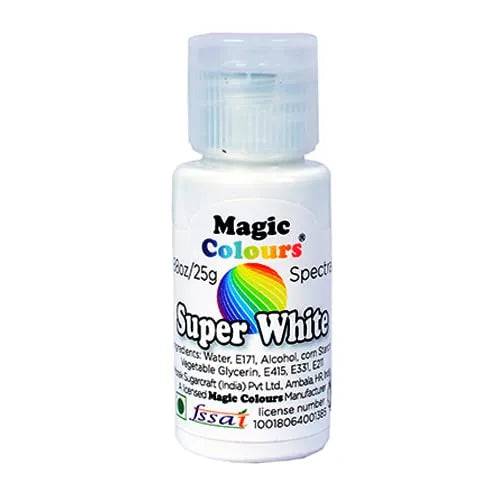 Magic Colours Spectral Mini Edible Gel Colours Super White - thebakingtools.com