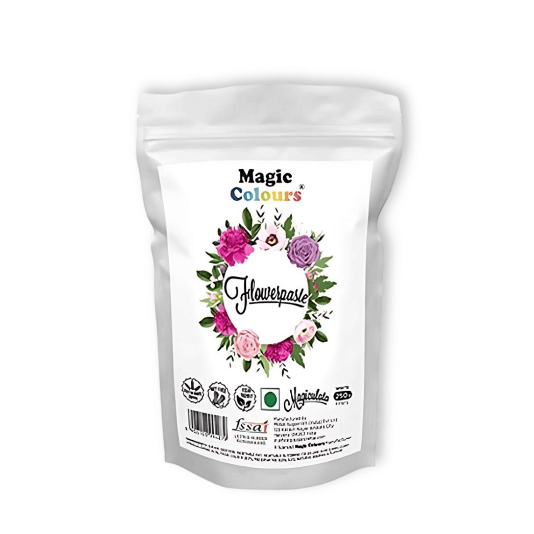 Magiculata White Colour Flower Paste 250 Gram - thebakingtools.com