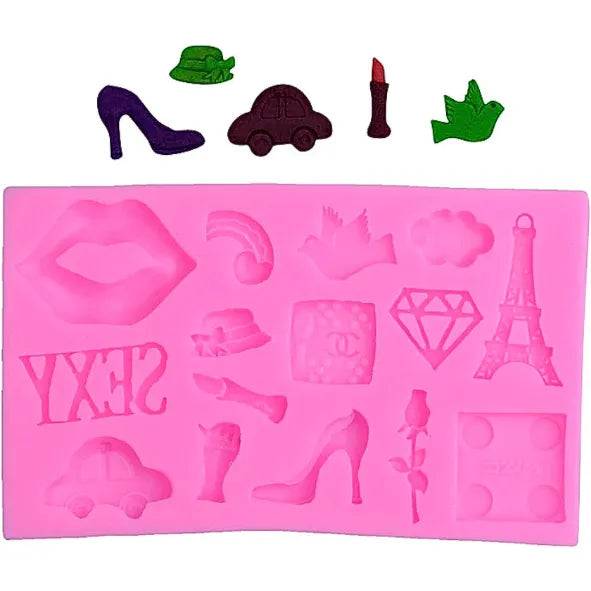 Makeup Accessories - Silicone Fondant Gum Paste Mould - thebakingtools.com