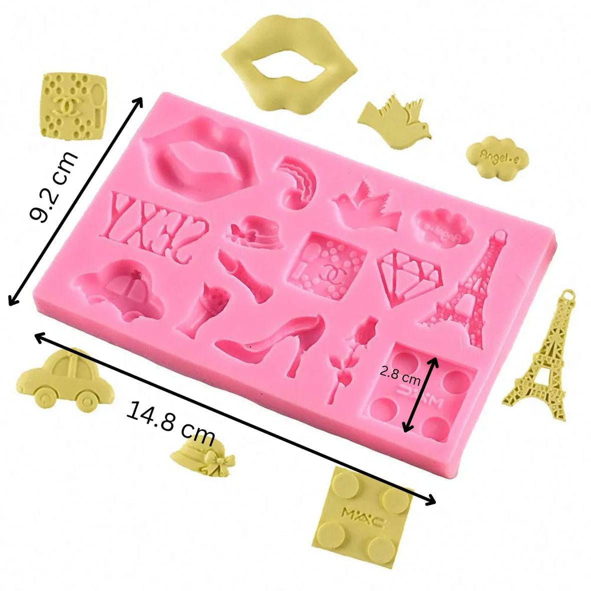 Makeup Accessories - Silicone Fondant Gum Paste Mould - thebakingtools.com