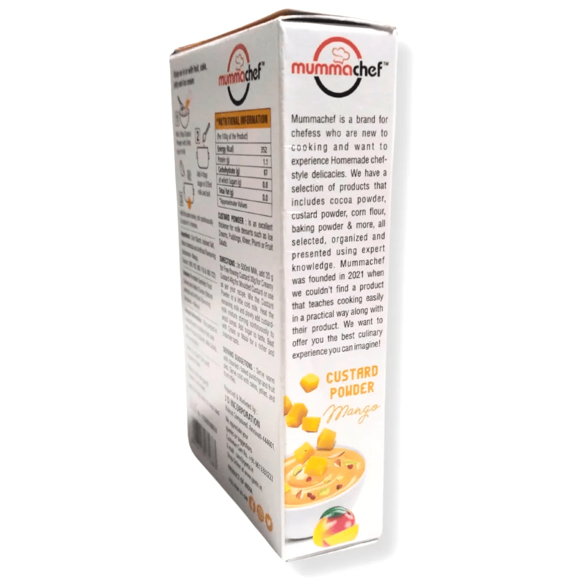 Mango Custard Powder 100 Grams | Mummachef Mango Custard Powder - thebakingtools.com