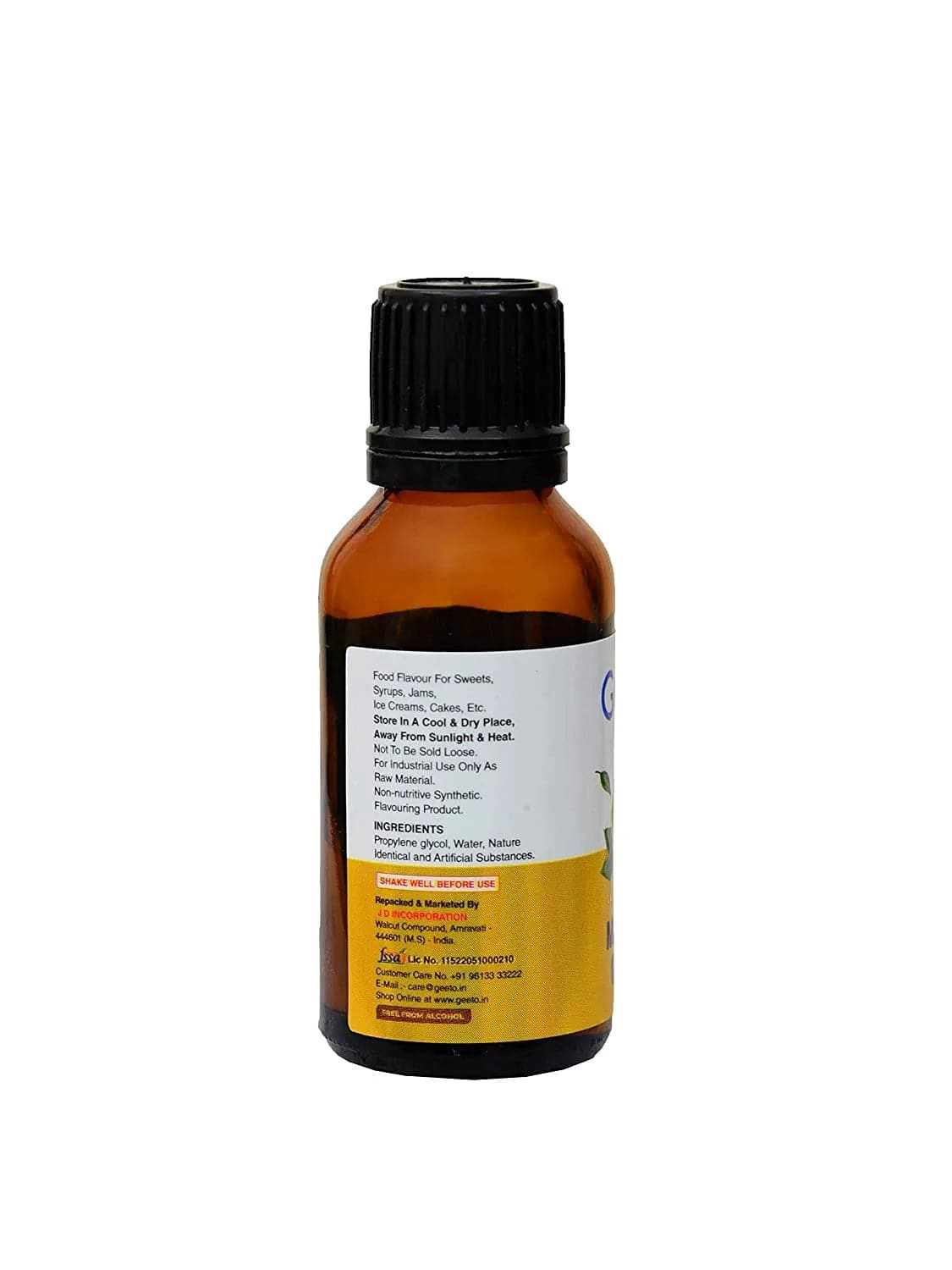 Mango Food Flavour Essence | 30ml | Geeto Food Flavour - thebakingtools.com