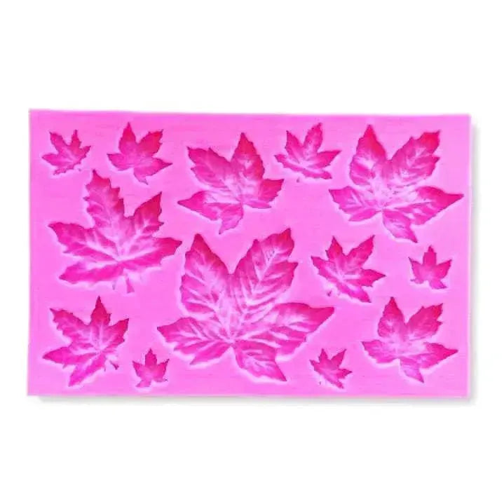 Maple Leaf Shape 1 - Silicone Fondant Gum Paste Mould - thebakingtools.com