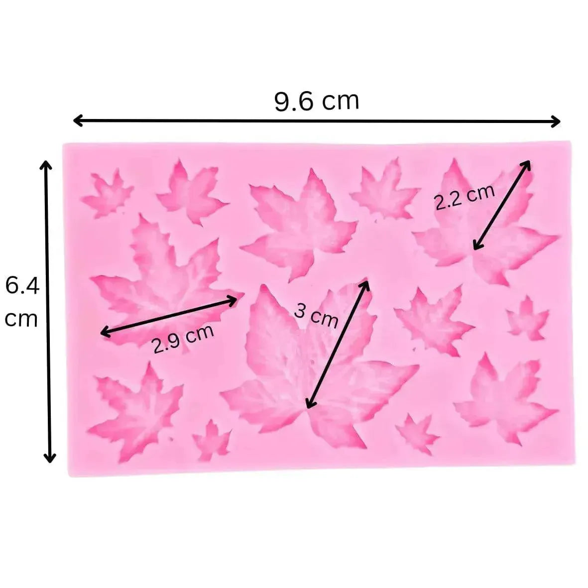 Maple Leaf Shape 1 - Silicone Fondant Gum Paste Mould - thebakingtools.com