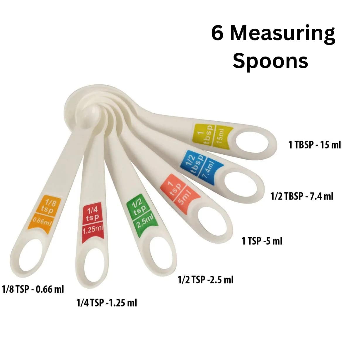 Measuring Cup & Spoon Set of 12 pcs | White | Flour Measuring Cups - thebakingtools.com