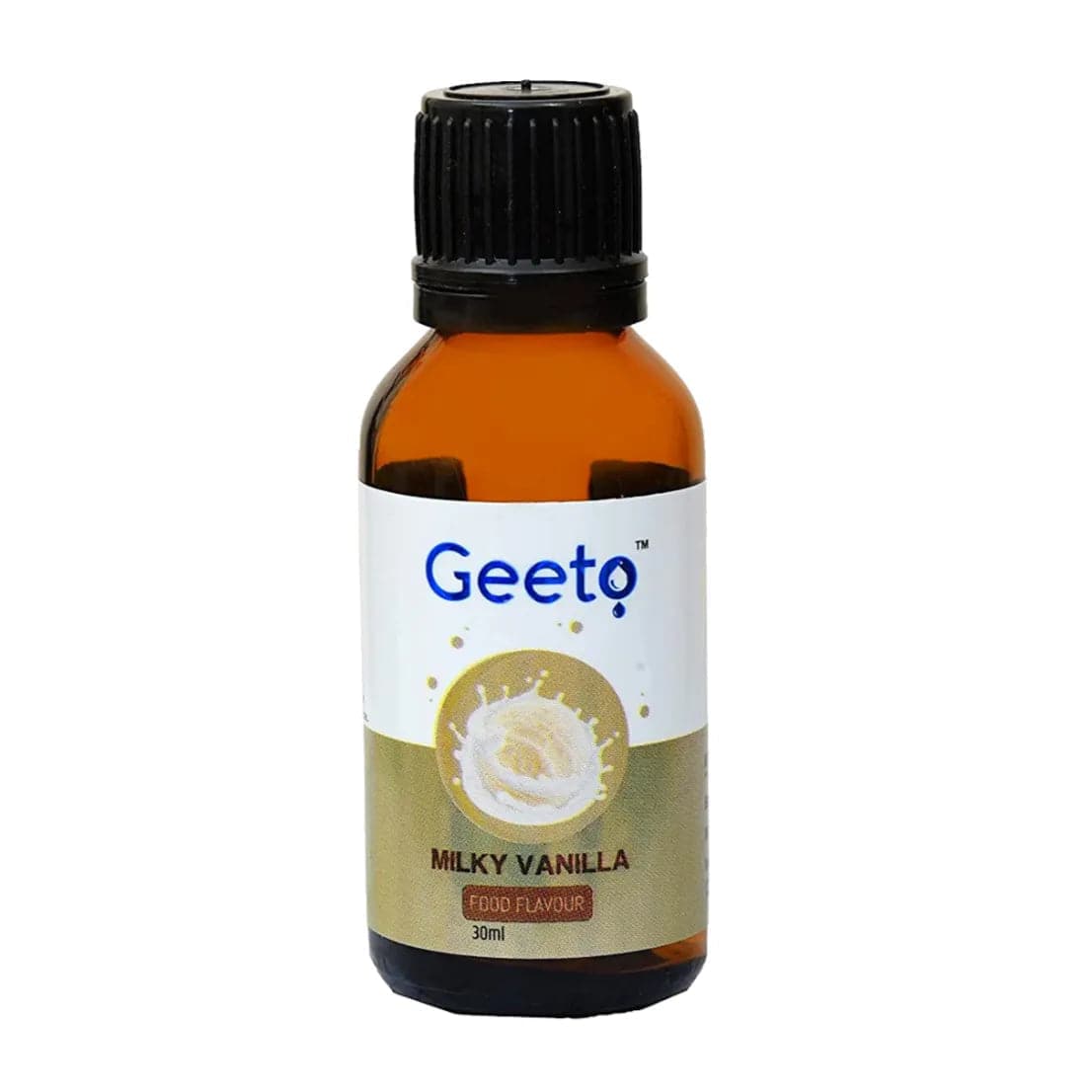 Milky Vanilla Food Flavour Essence | 30ml | Geeto Food Flavour - thebakingtools.com