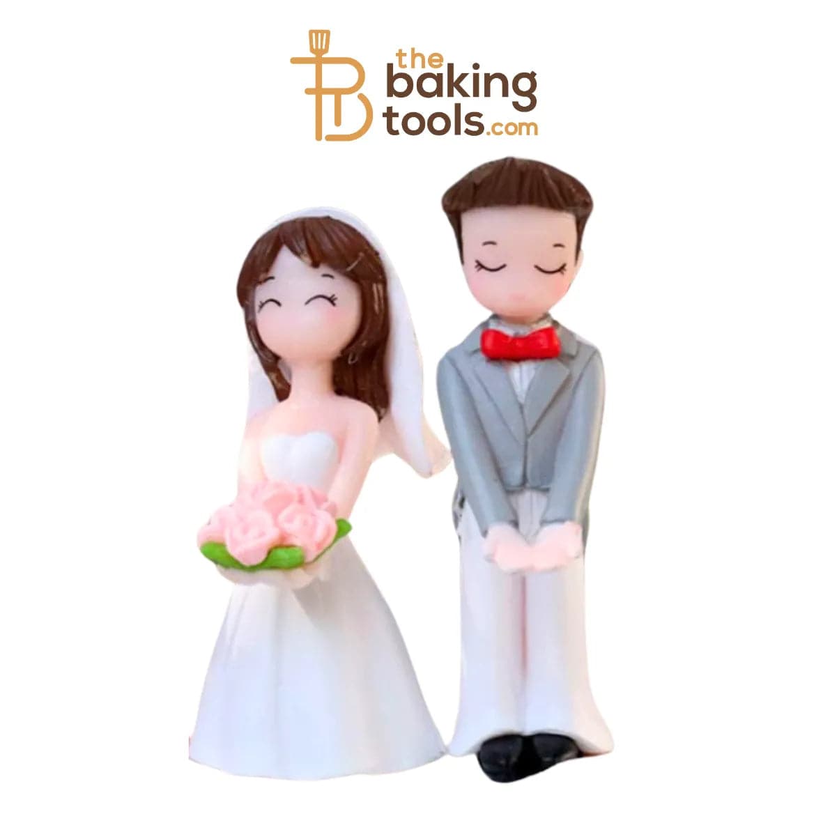 Miniature Couple Cake Topper -001 - thebakingtools.com