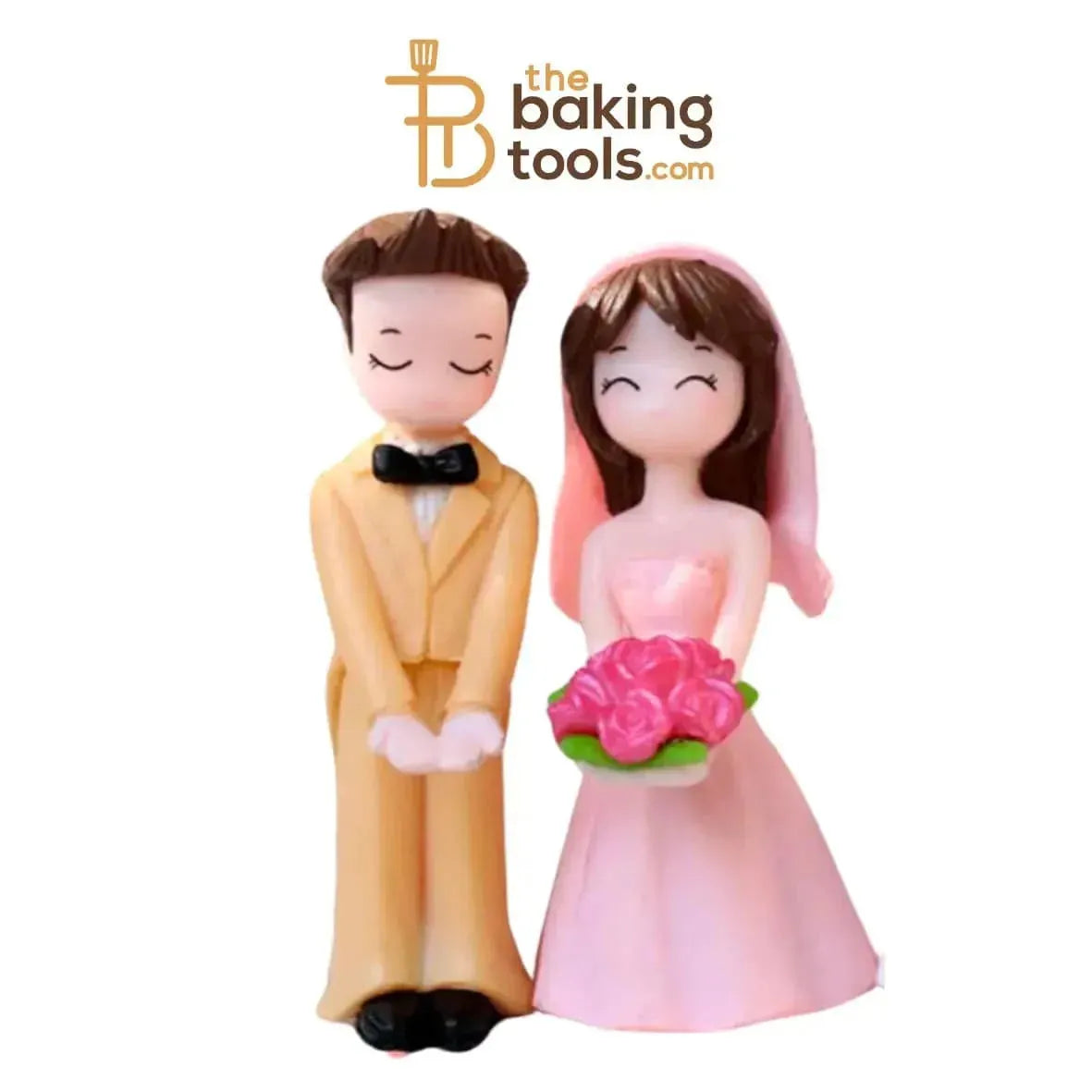 Miniature Couple Cake Topper -002 - thebakingtools.com