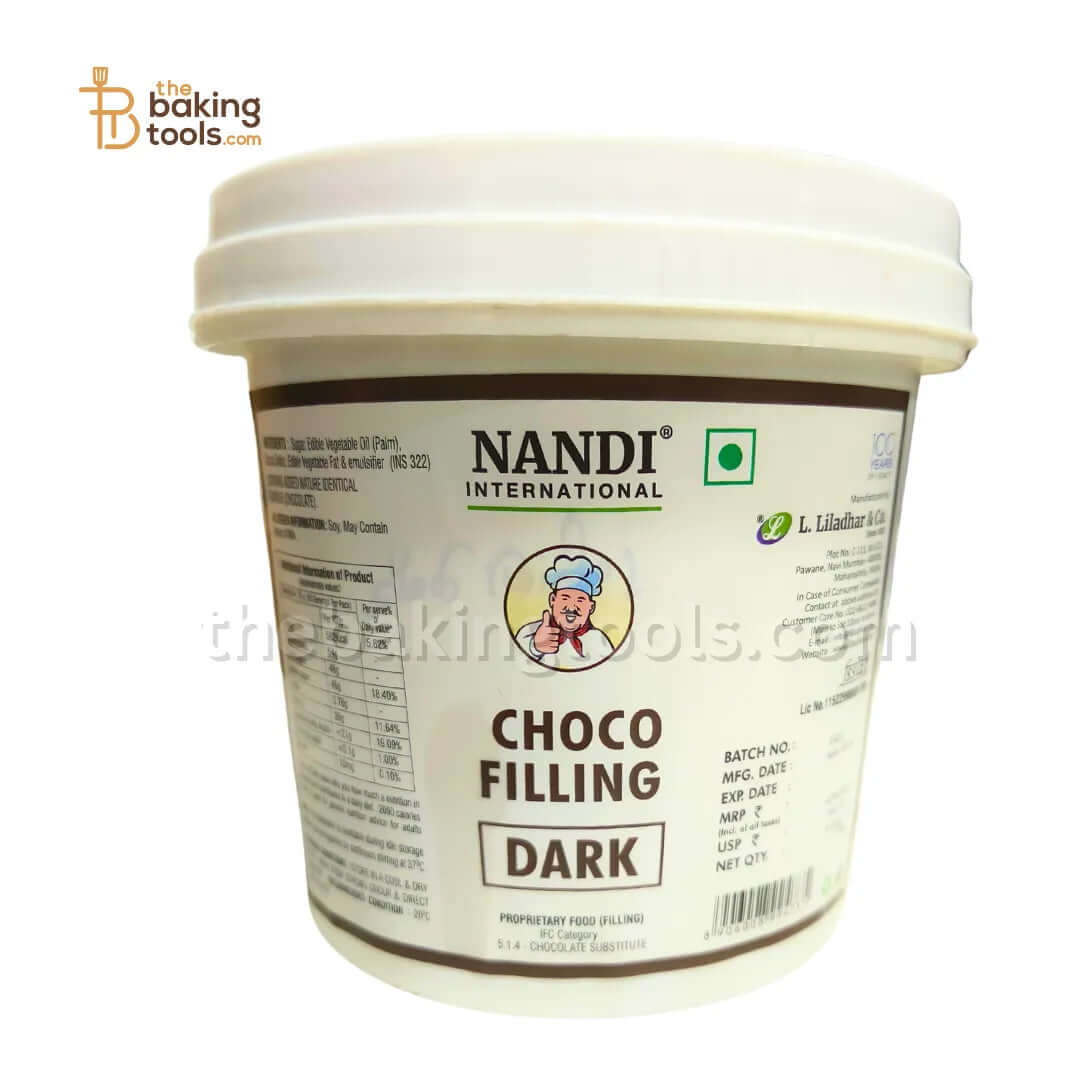 Nandi Dark Choco Filling - 1 Kg - thebakingtools.com