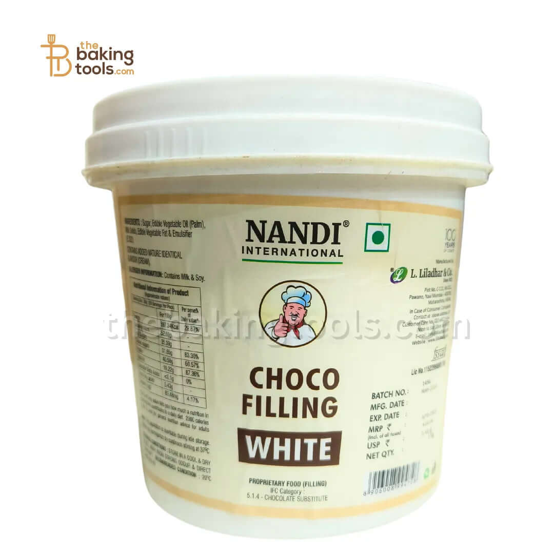 Nandi White Choco Filling - 1 Kg - thebakingtools.com